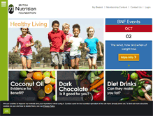 Tablet Screenshot of nutrition.org.uk