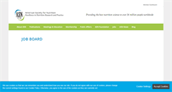 Desktop Screenshot of jobs.nutrition.org