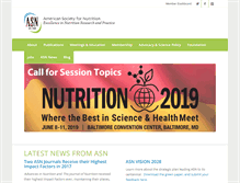Tablet Screenshot of nutrition.org